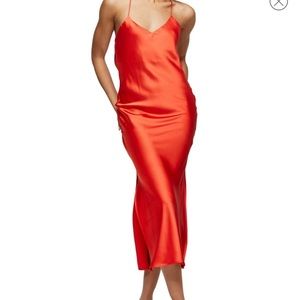 Cowl Back Slip Dress